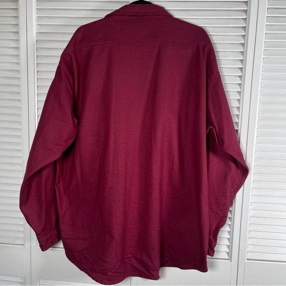 The Sportsman’s Guide Men’s Burgundy Vintage Flannel Shirt – 2X Large - Picture 2 of 13